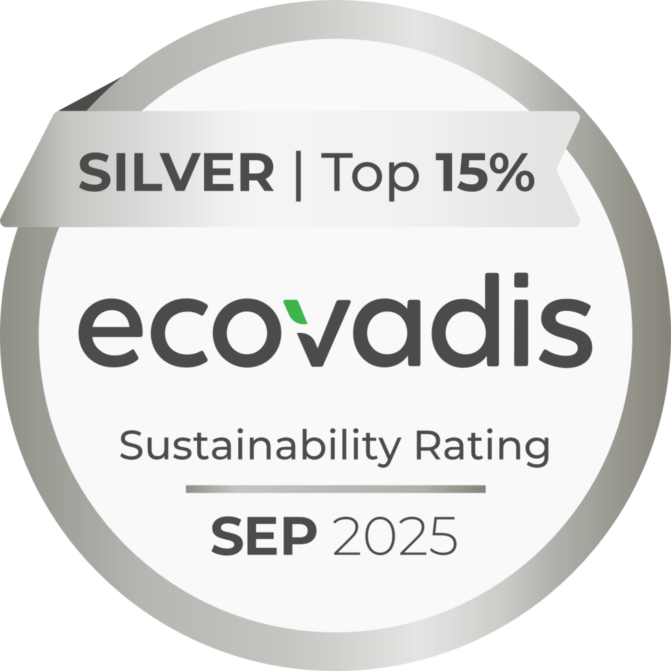 Note de durabilité EcoVadis : médaille d'argent