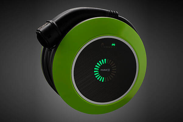 Design automobile vert pour borne de recharge électrique