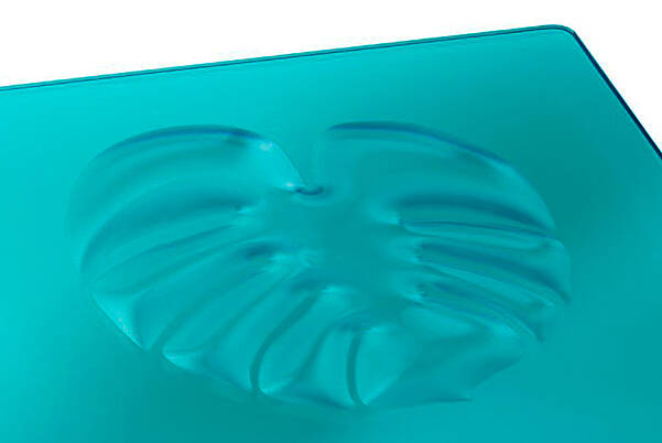 Surface avec effet 3D Water Glow pour composants moulés par injection