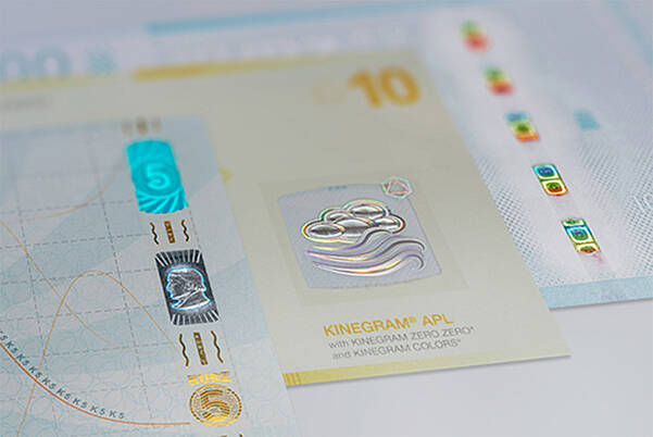 Billets de banque avec éléments de sécurité KINEGRAM® intégrés